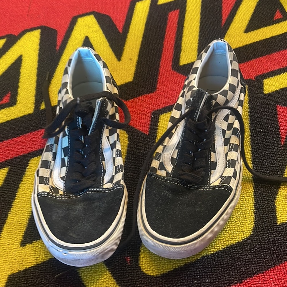 Vans black checkered suede size 9 - Picture 7 of 7